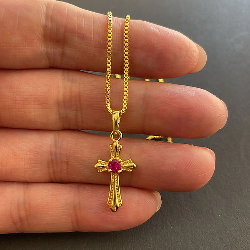 Dainty Cross Pendant Necklace