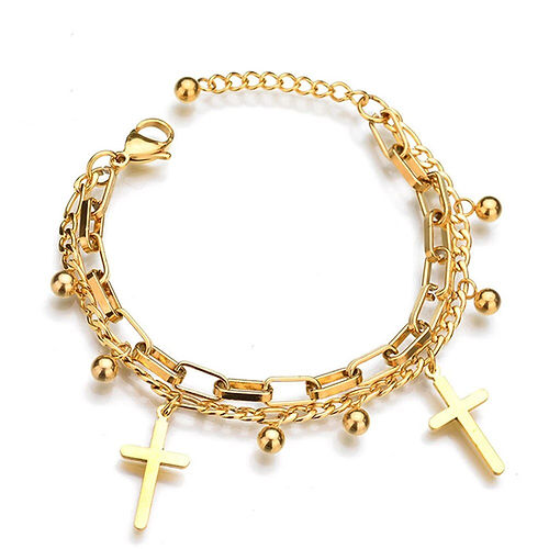 Cross Chain Bracelet