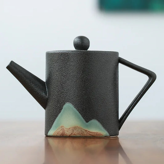 Asahi-dake Hand-Painted Tea Kettle