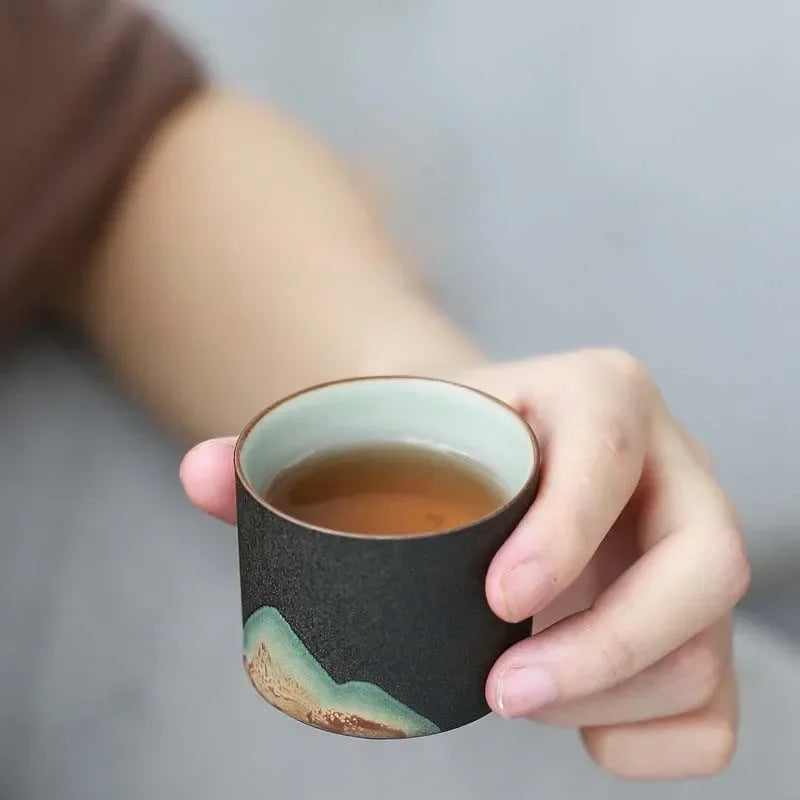 Asahi-dake Hand-Painted Tea Set