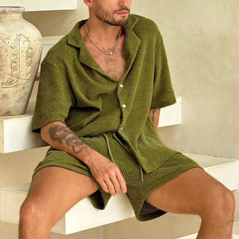 Summer Luxe Knit Set for Men